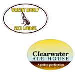 SST2518 6" x 4" Oval Bumper Sticker With Full Color Imprint 